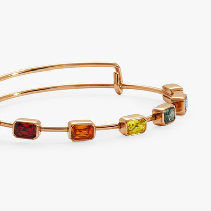 Alex and Ani Rainbow In-Line Stone Bangle