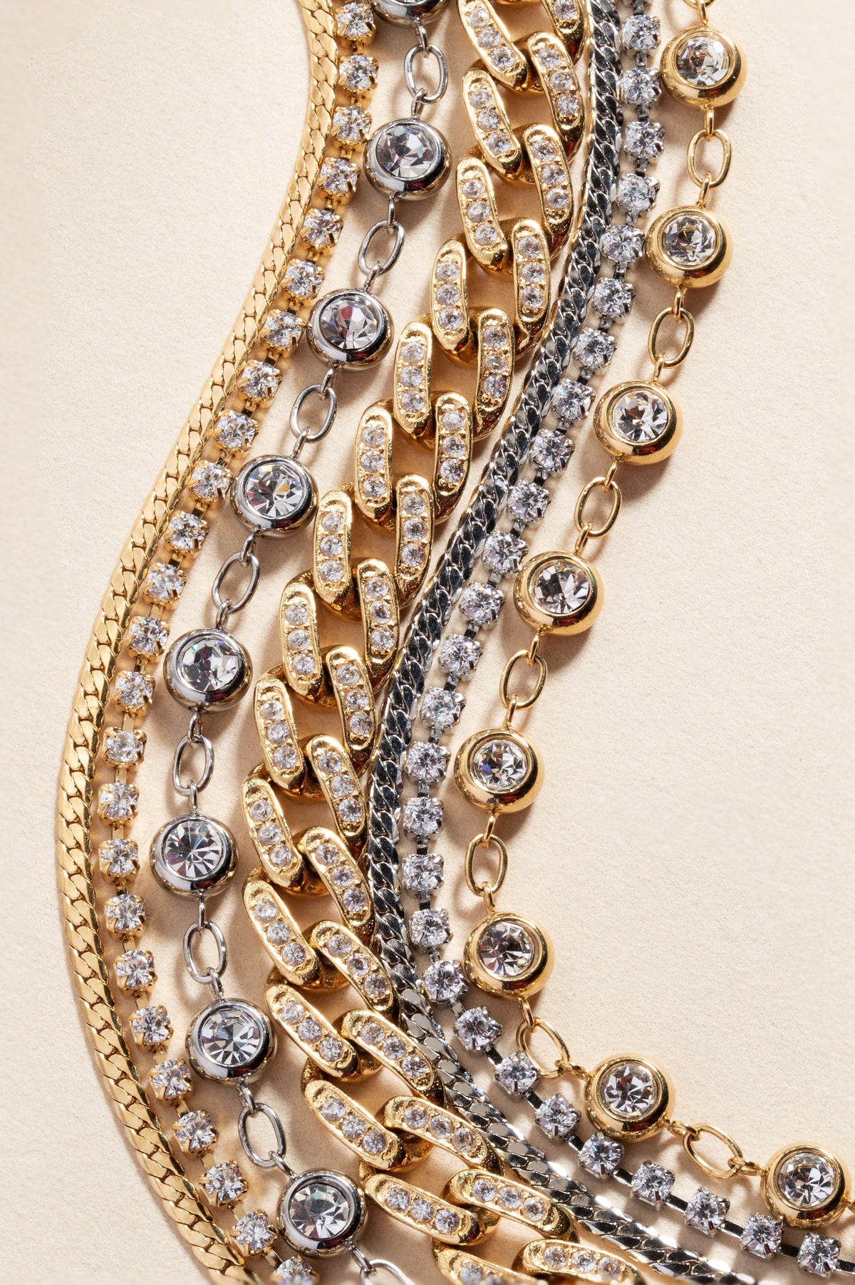 Alex and Ani Double Strand Crystal Tennis Chain Bracelet