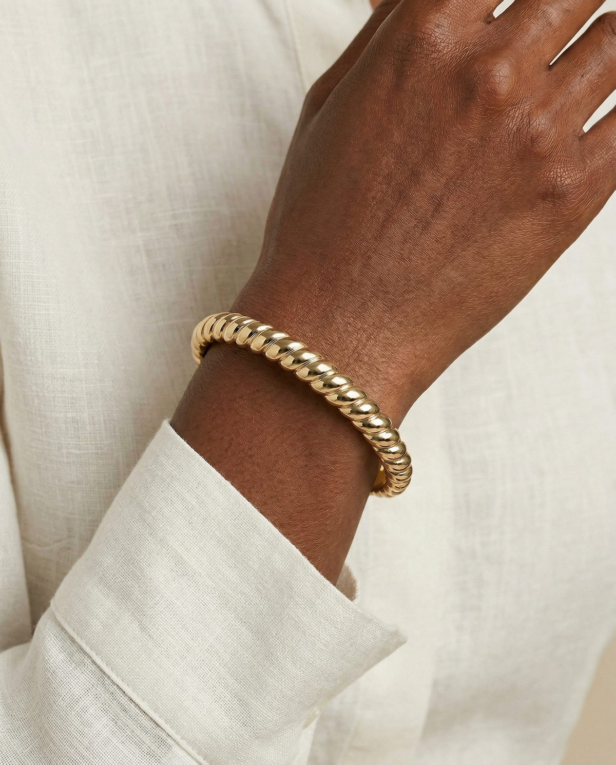 Alex and Ani Stainless Steel Rope Textured Bangle