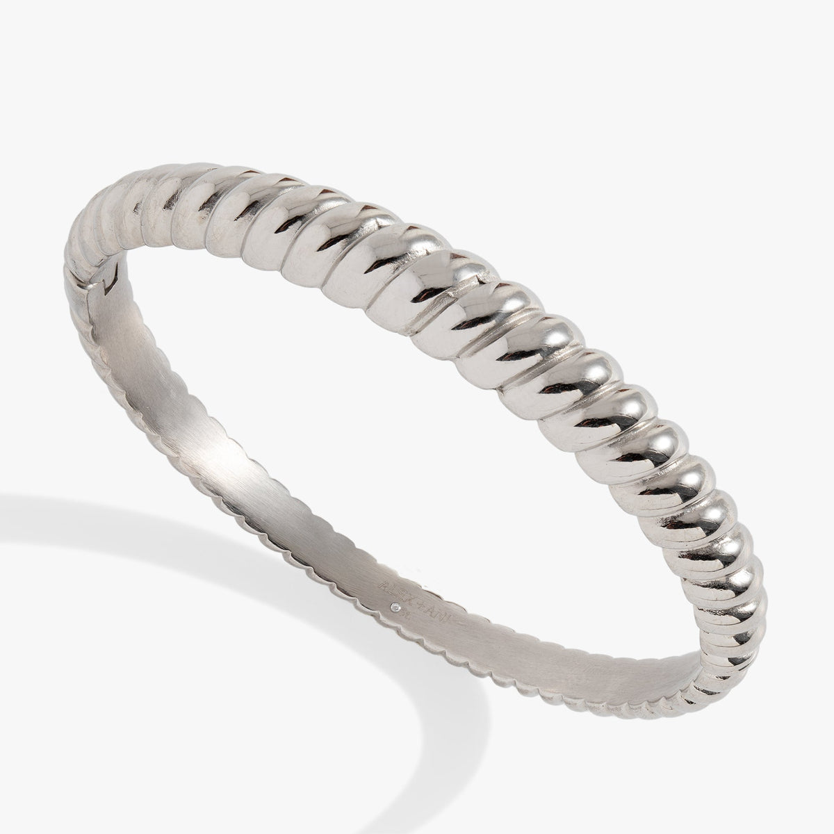 Alex and Ani Stainless Steel Rope Textured Bangle