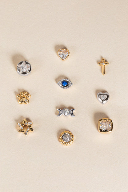 Alex and Ani Crystal Paw Mini Stud Earrings