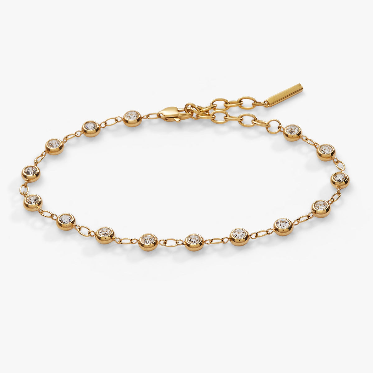 Alex and Ani Crystal Pebble Chain Bracelet