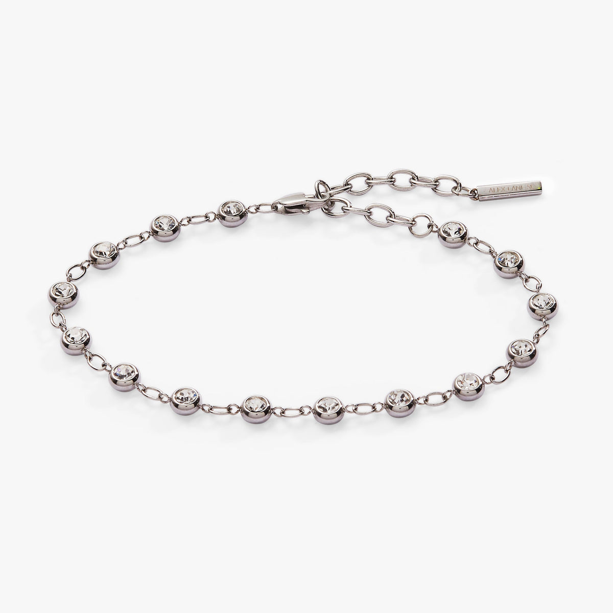 Alex and Ani Crystal Pebble Chain Bracelet