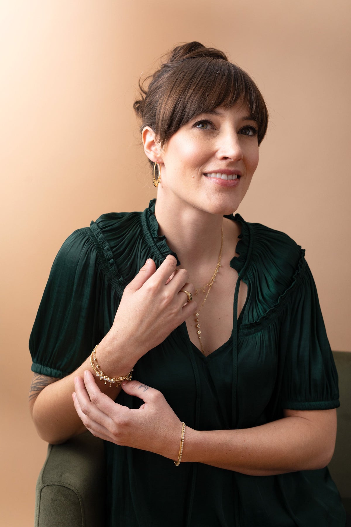 Alex and Ani Crystal Pebble Chain Bracelet