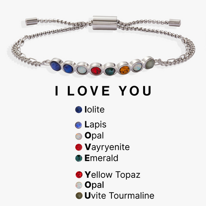 Alex and Ani I Love You Acrostic Bolo