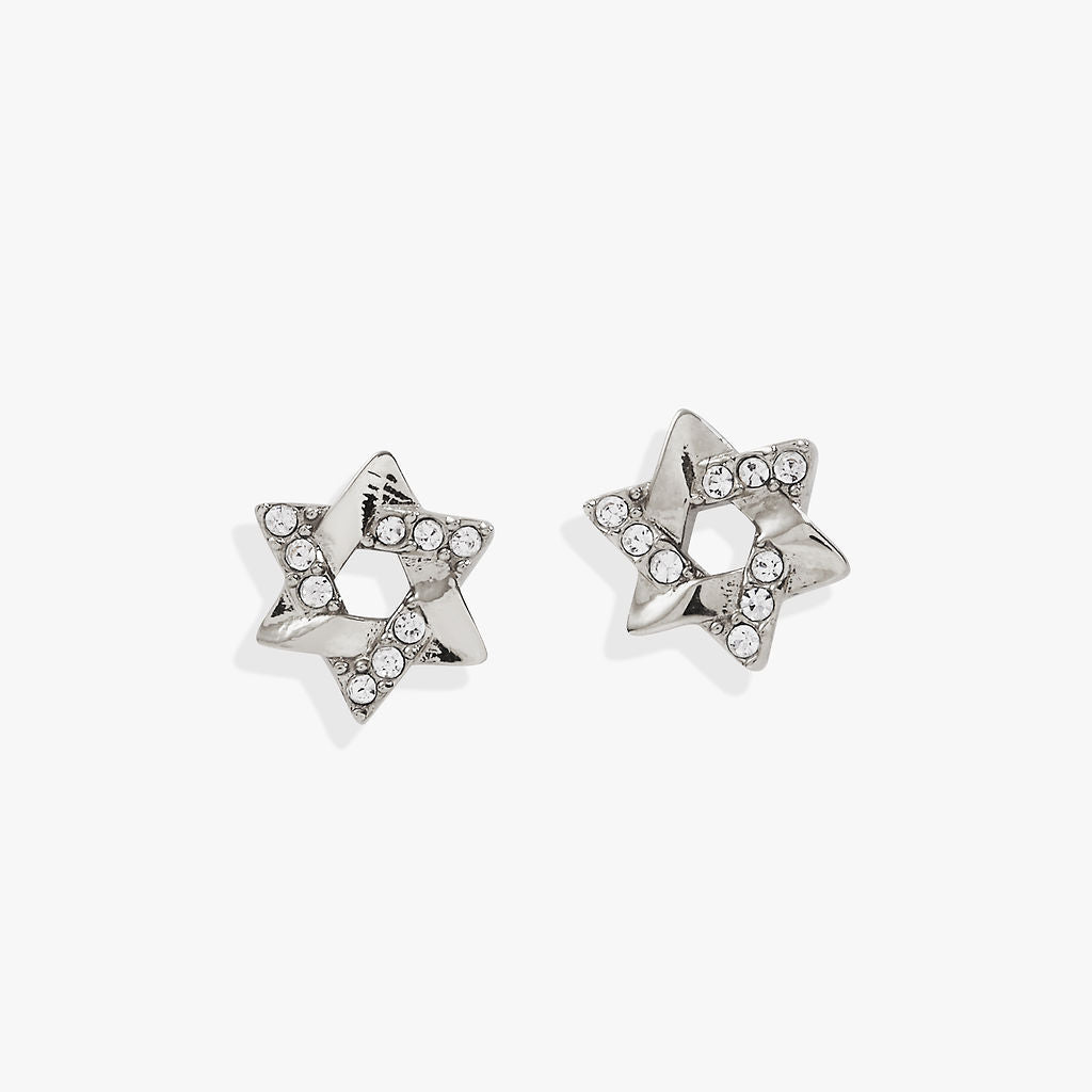 Alex and Ani Star of David Mini Stud Earrings