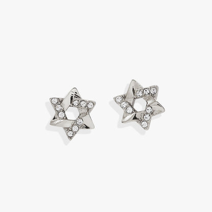 Alex and Ani Star of David Mini Stud Earrings
