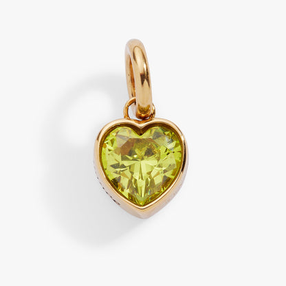 Alex and Ani Radiance' Heart Birthstone Charm-AUGUST