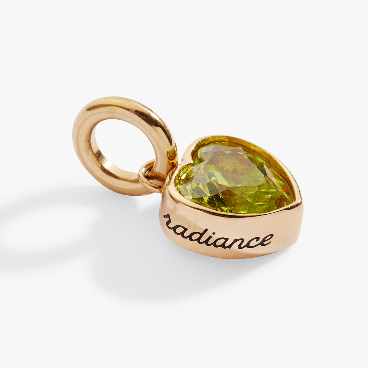 Alex and Ani Radiance' Heart Birthstone Charm-AUGUST