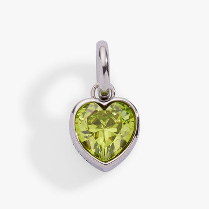 Alex and Ani Radiance' Heart Birthstone Charm-AUGUST