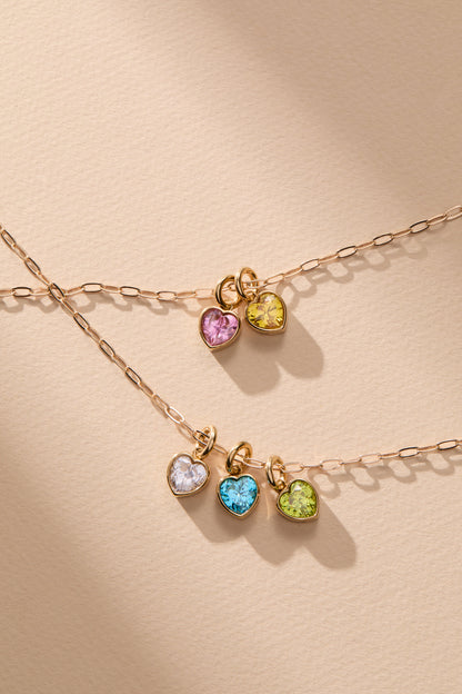 Alex and Ani Radiance' Heart Birthstone Charm-AUGUST