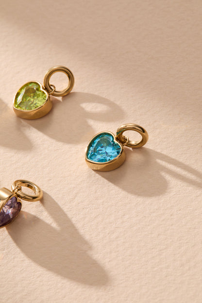 Alex and Ani Radiance' Heart Birthstone Charm-AUGUST