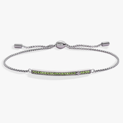 Alex and Ani Birthstone Pave Bolo - August