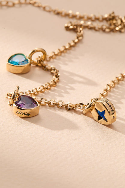 Alex and Ani Protection' Heart Birthstone Charm-SEPTEMBER
