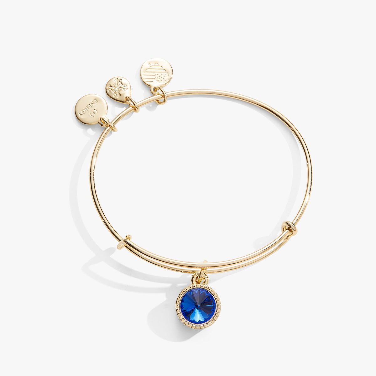 Alex and Ani Sapphire September Birthstone Charm Bangle