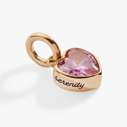 Alex and Ani Serenity' Heart Birthstone Charm-OCTOBER
