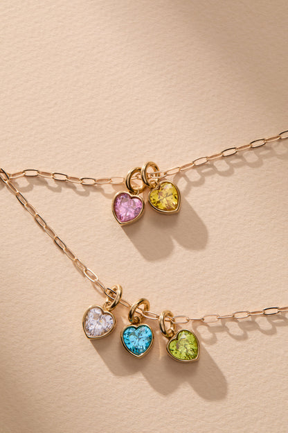 Alex and Ani Serenity' Heart Birthstone Charm-OCTOBER
