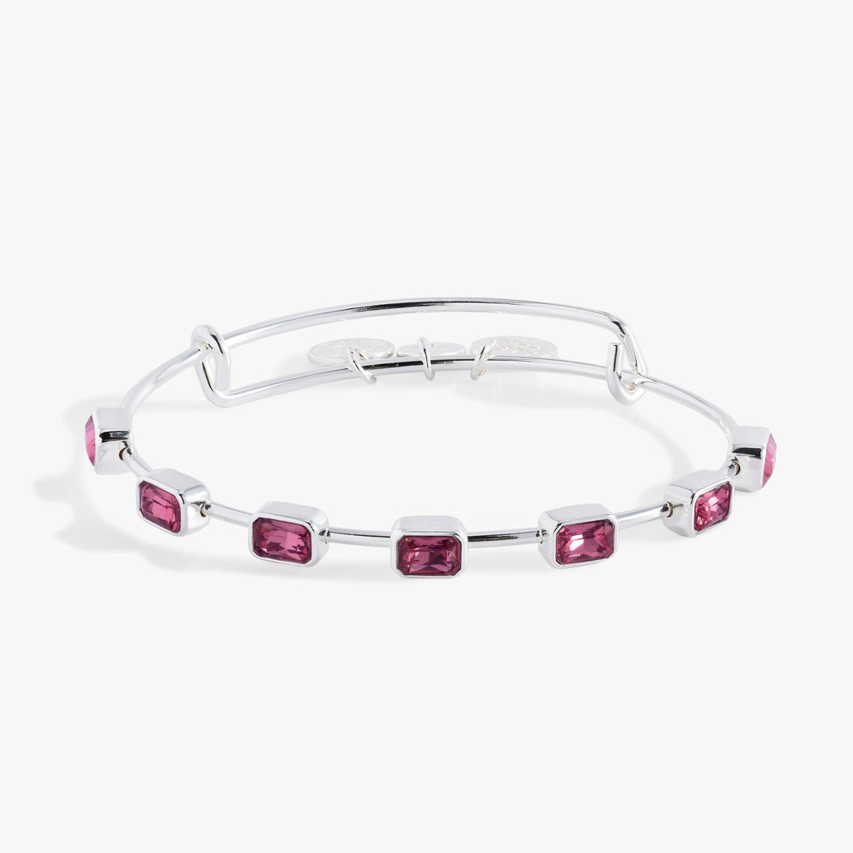 Alex and Ani October Birthstone Emerald Cut Bangle