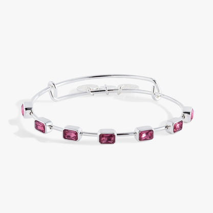 Alex and Ani October Birthstone Emerald Cut Bangle