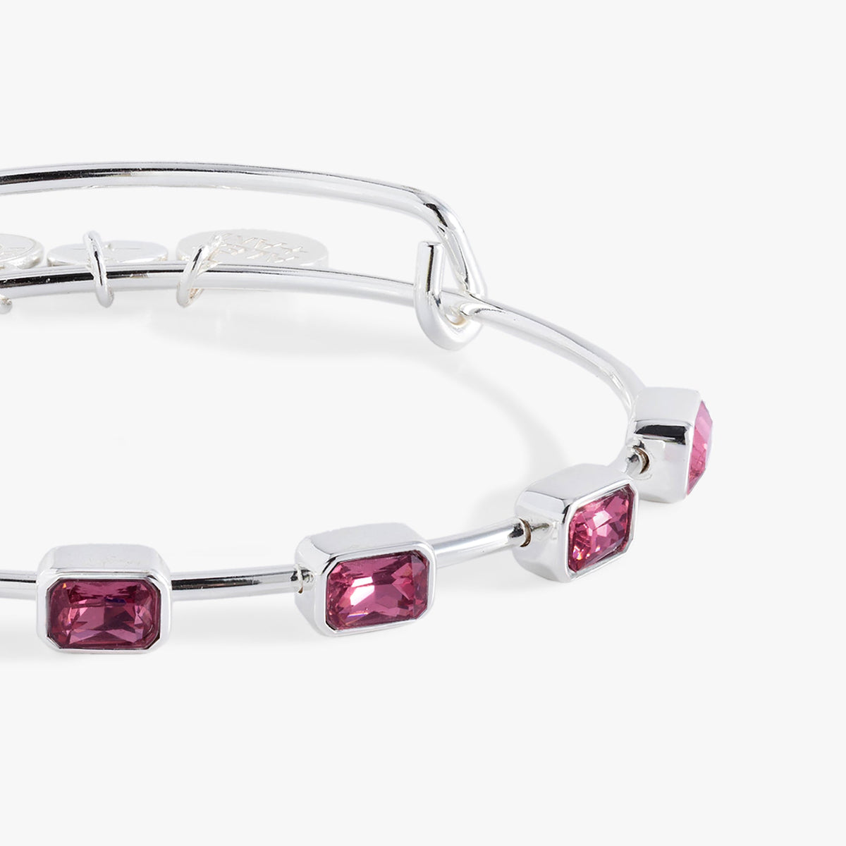 Alex and Ani October Birthstone Emerald Cut Bangle