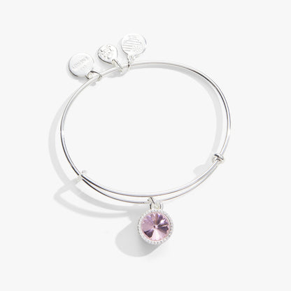 Alex and Ani Rose October Birthstone Charm Bangle