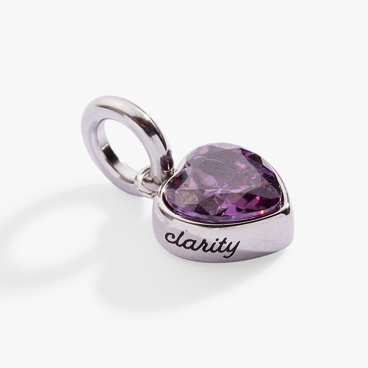 Alex and Ani Clarity' Heart Birthstone Charm-FEB