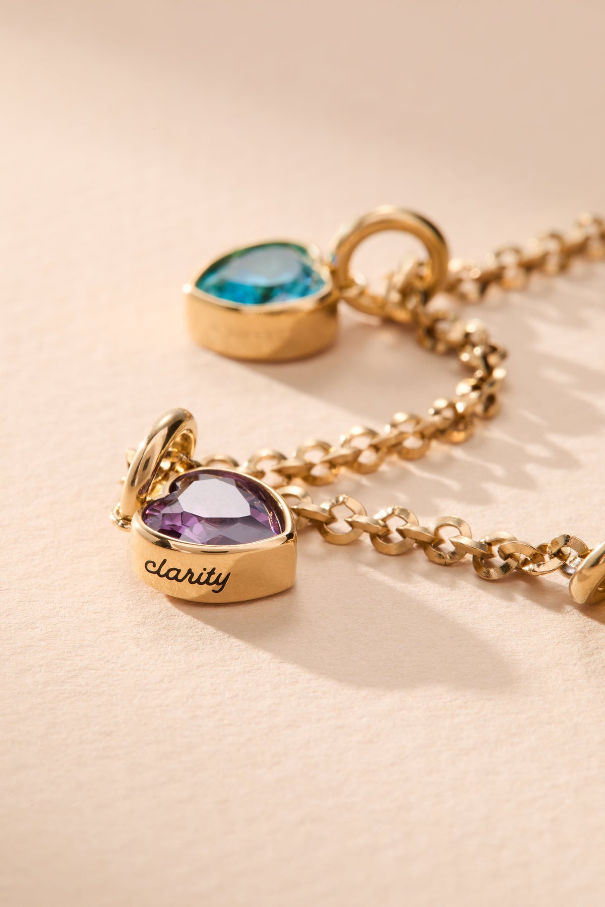 Alex and Ani Clarity' Heart Birthstone Charm-FEB
