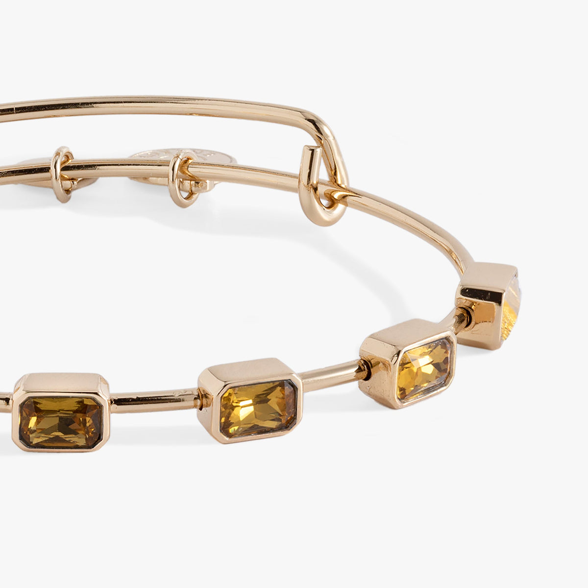Alex and Ani November Birthstone Emerald Cut Bangle