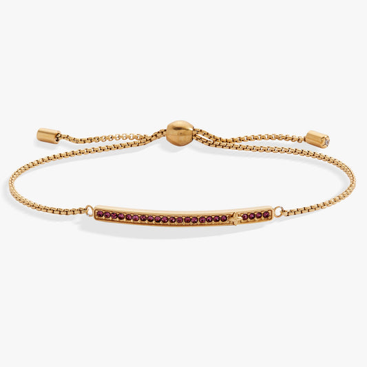 Alex and Ani Birthstone Pave Bolo - February