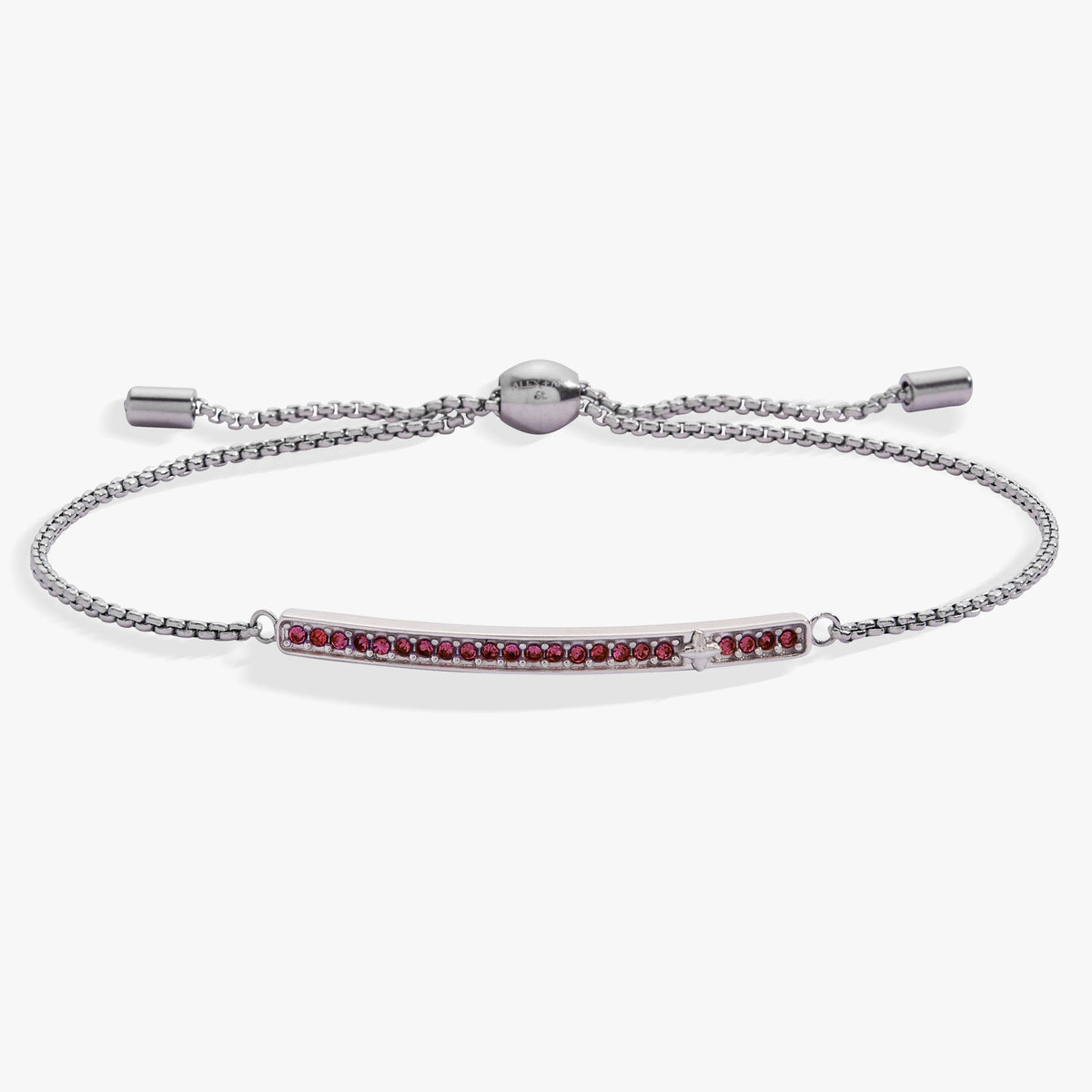 Alex and Ani Birthstone Pave Bolo - February