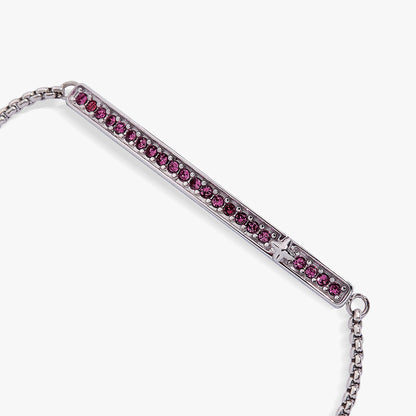 Alex and Ani Birthstone Pave Bolo - February