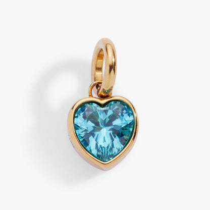 Alex and Ani Faith' Heart Birthstone Charm-MARCH