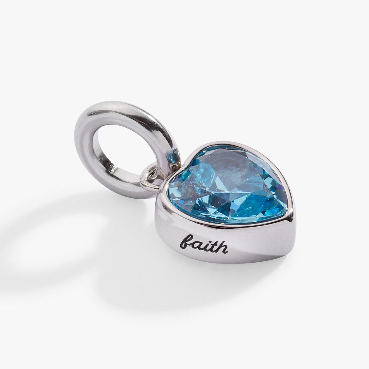 Alex and Ani Faith' Heart Birthstone Charm-MARCH