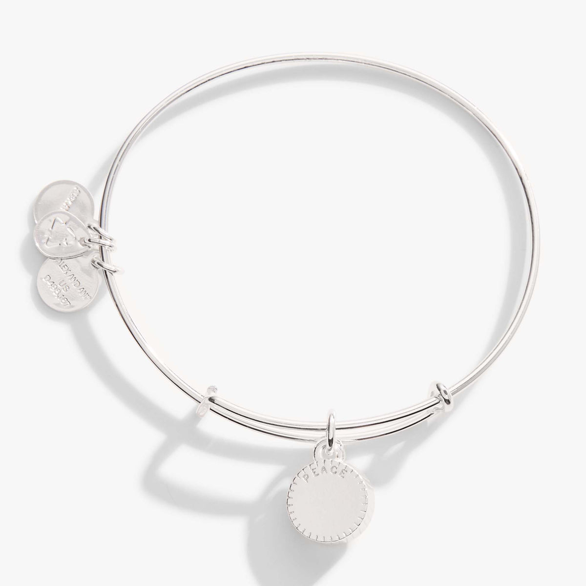 Alex and Ani Aquamarine March Birthstone Charm Bangle