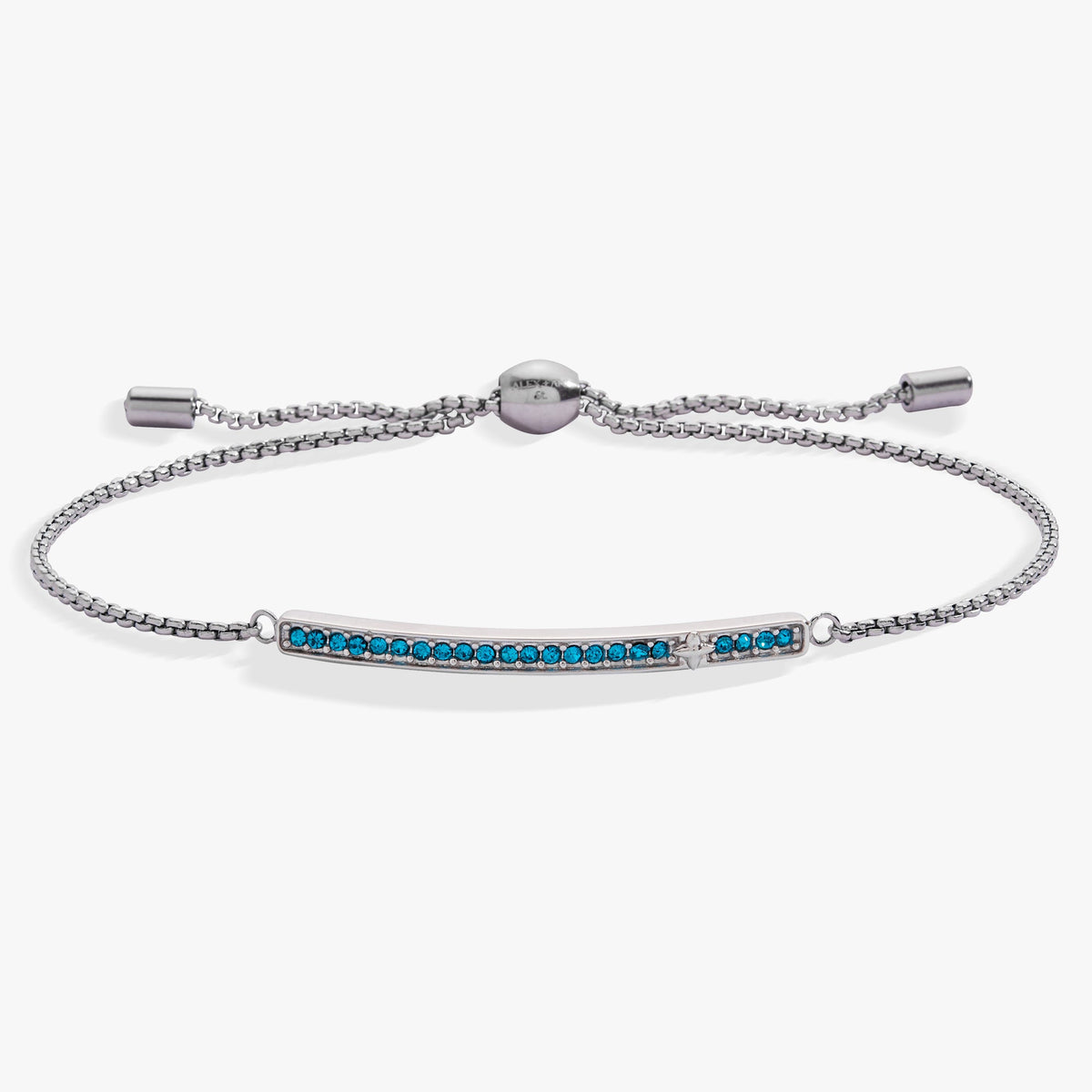 Alex and Ani Birthstone Pave Bolo - December