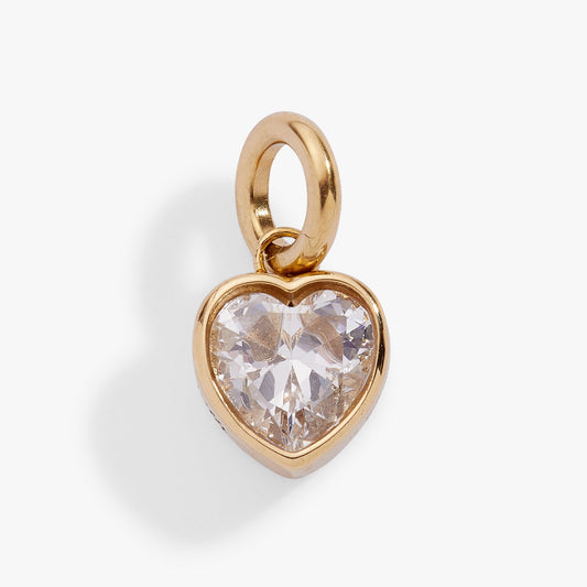 Alex and Ani Strength' Heart Birthstone Charm-APRIL