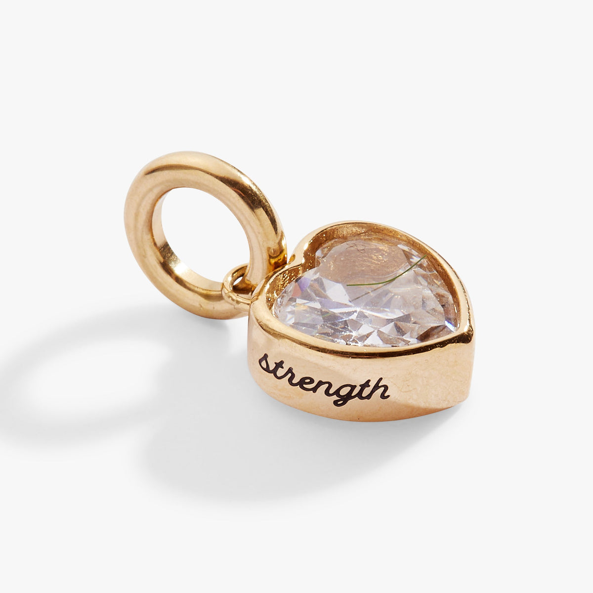 Alex and Ani Strength' Heart Birthstone Charm-APRIL