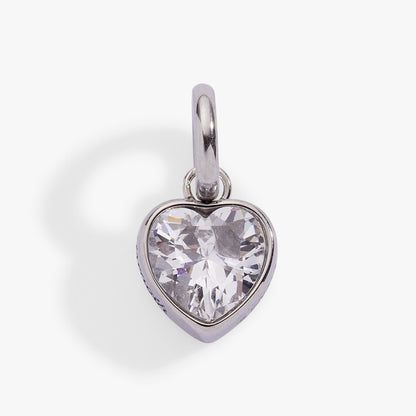 Alex and Ani Strength' Heart Birthstone Charm-APRIL