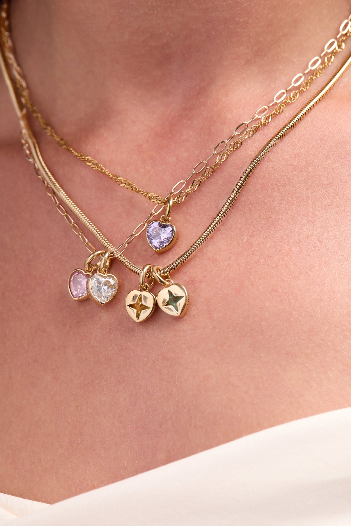 Alex and Ani Strength' Heart Birthstone Charm-APRIL