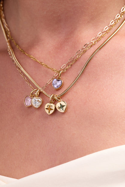 Alex and Ani Strength' Heart Birthstone Charm-APRIL