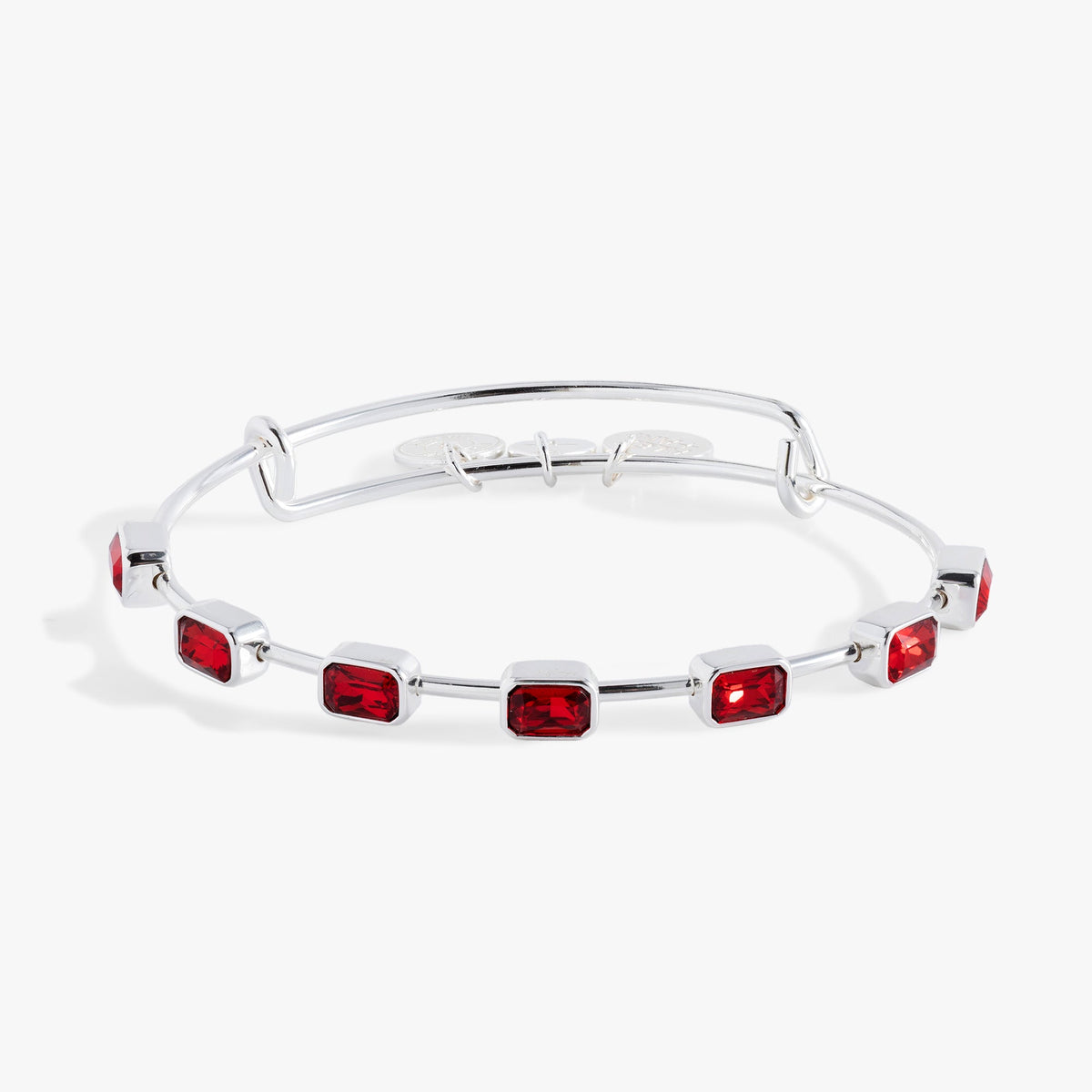 Alex and Ani January Birthstone Emerald Cut Bangle