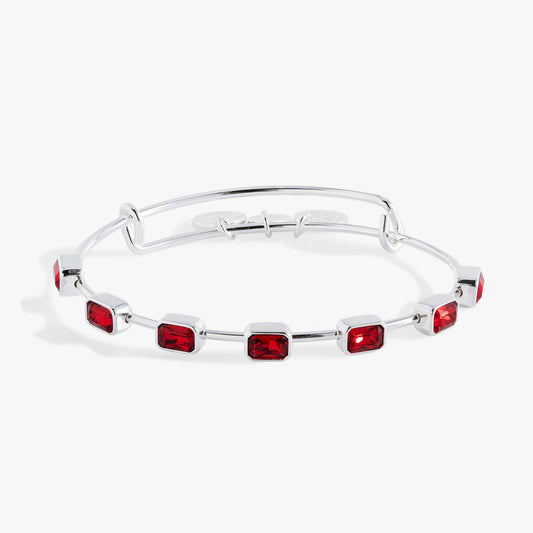 Alex and Ani January Birthstone Emerald Cut Bangle