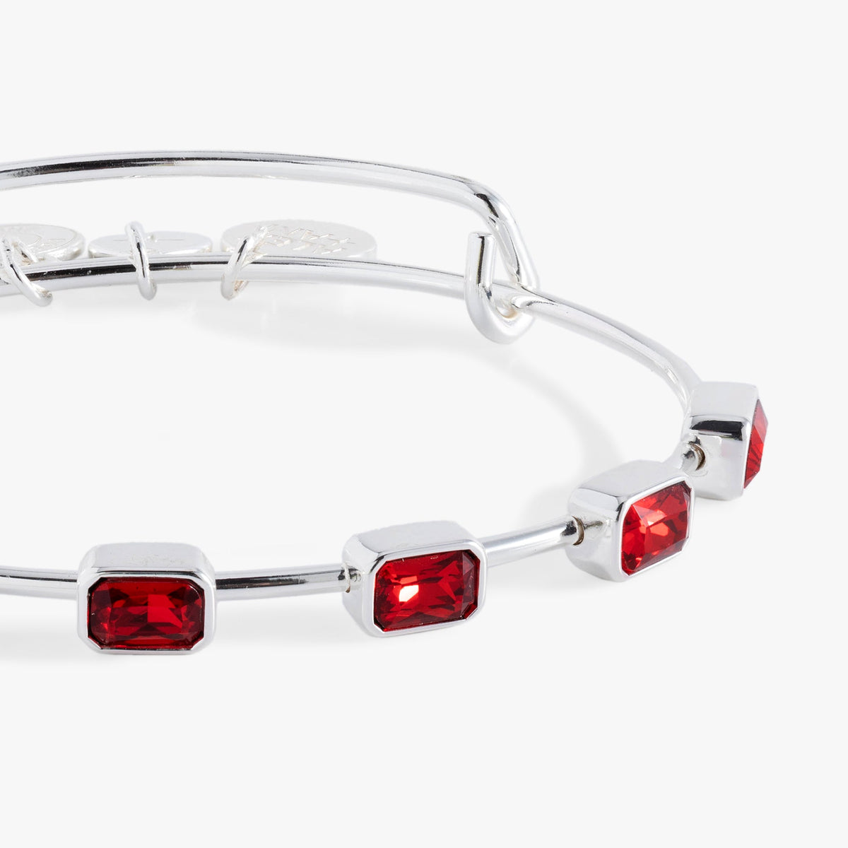Alex and Ani January Birthstone Emerald Cut Bangle