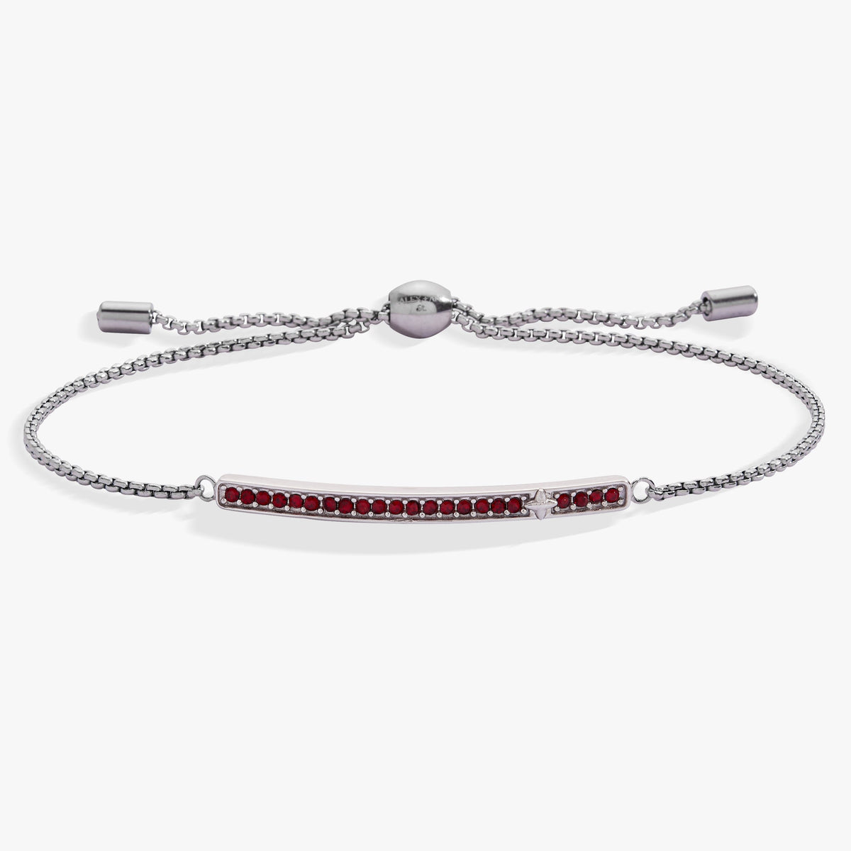 Alex and Ani Birthstone Pave Bolo - January