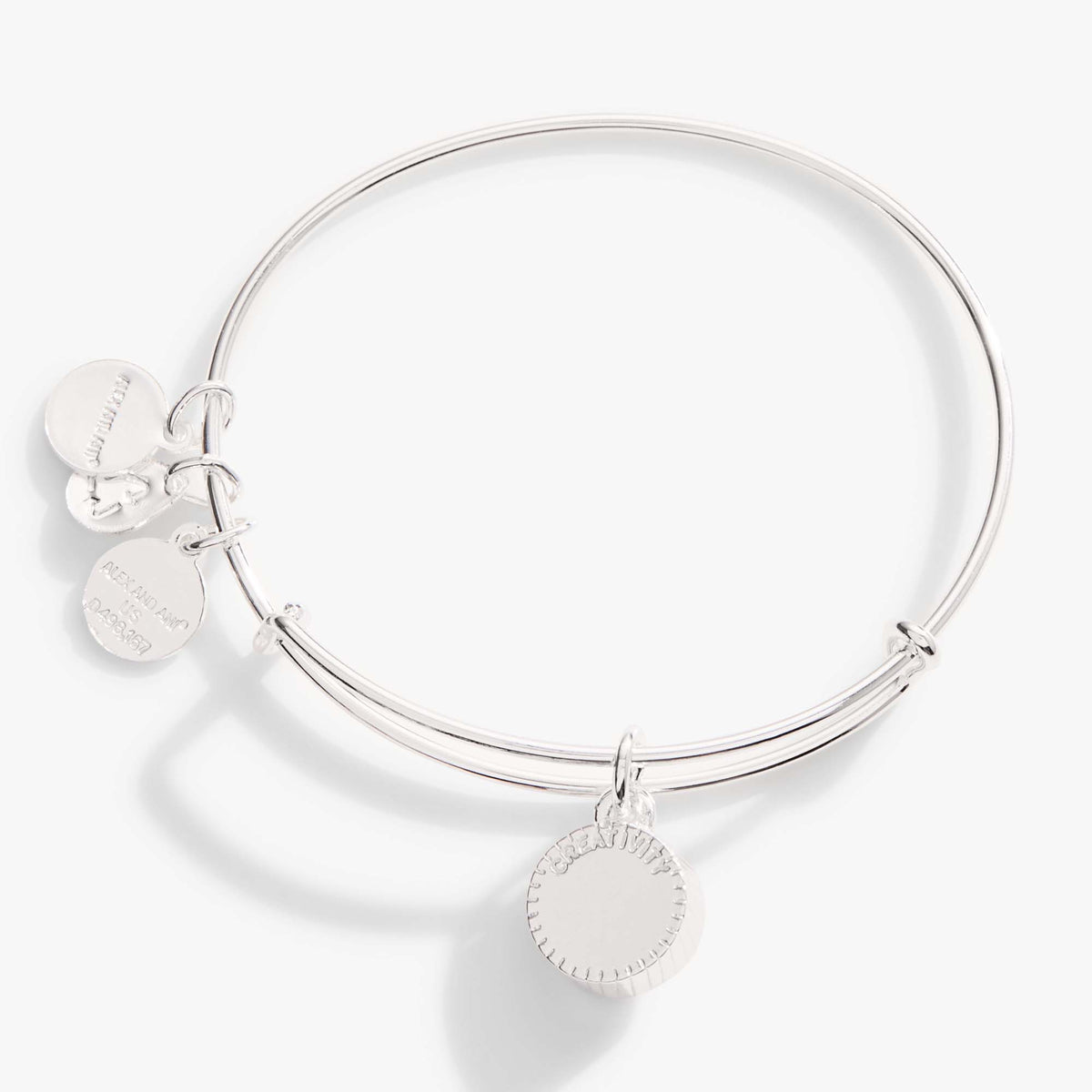 Alex and Ani Scarlet January Birthstone Charm Bangle