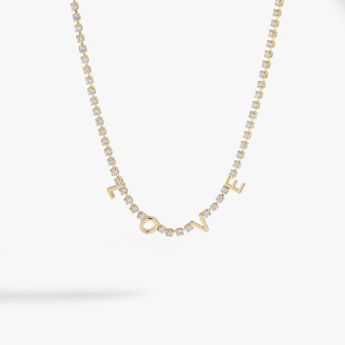 Alex and Ani Love Tennis Necklace