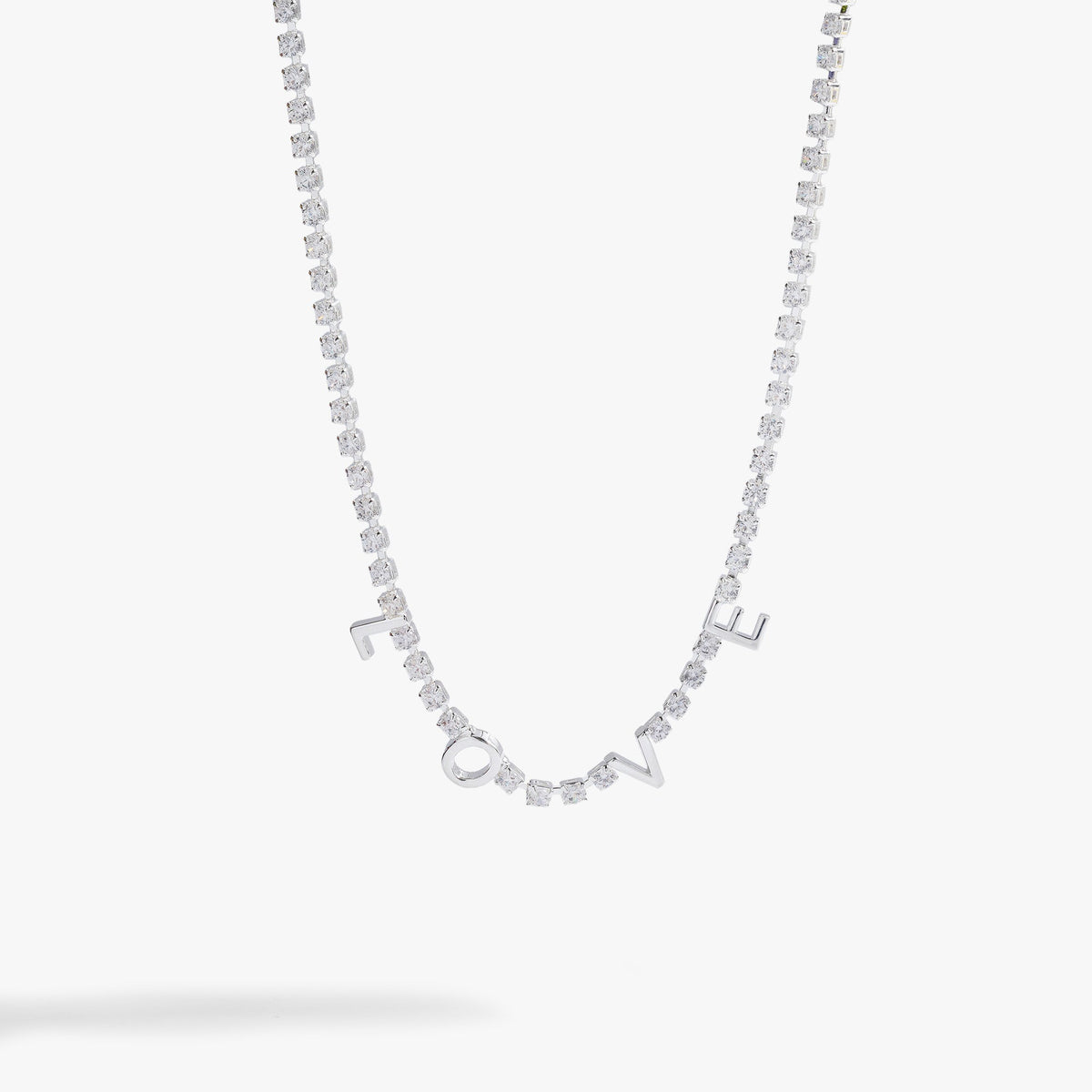 Alex and Ani Love Tennis Necklace