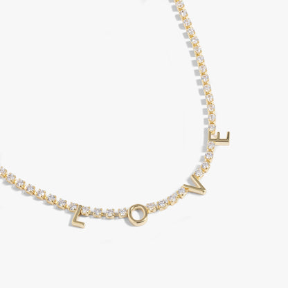 Alex and Ani Love Tennis Necklace
