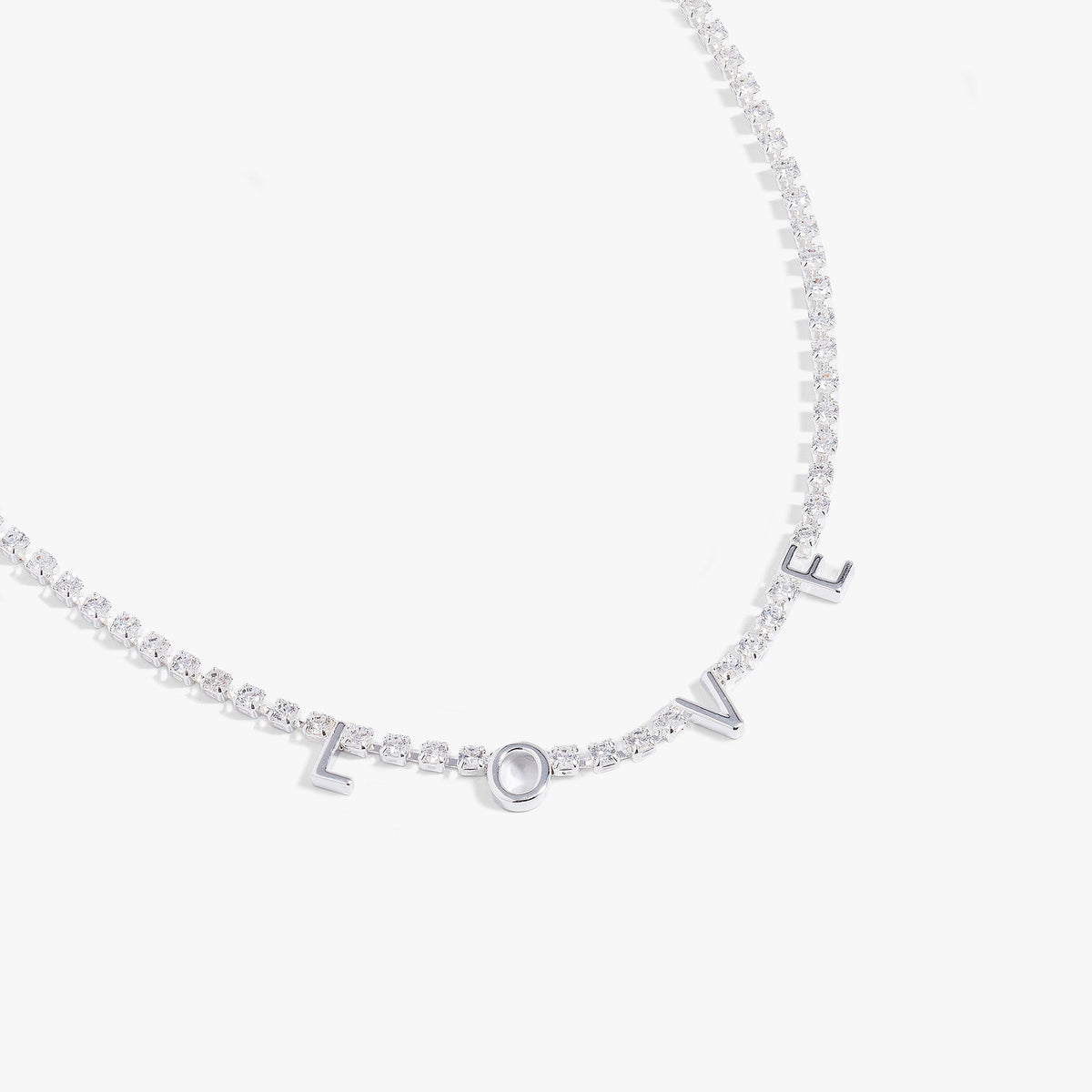 Alex and Ani Love Tennis Necklace