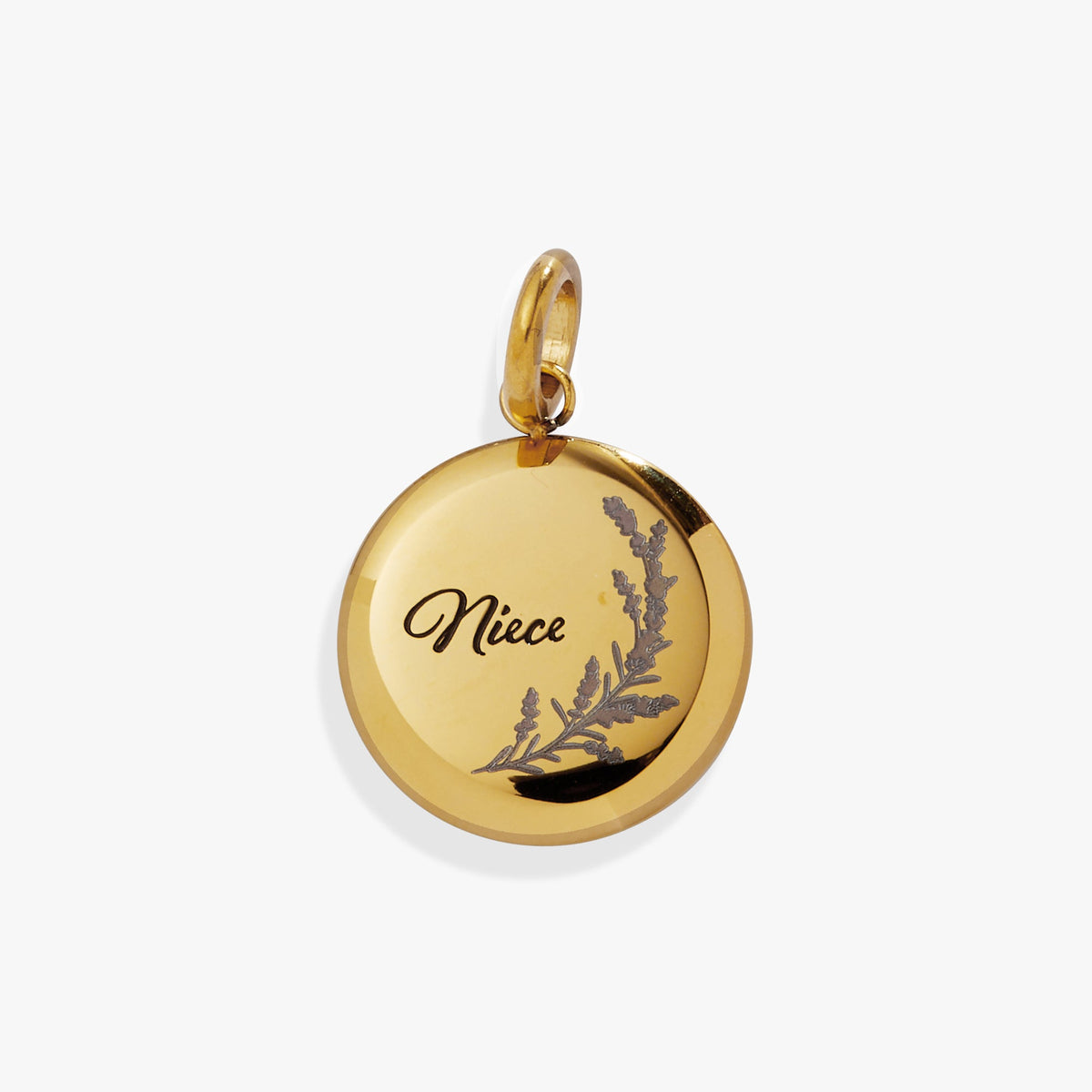 Alex and Ani Niece Lavender Disc Charm